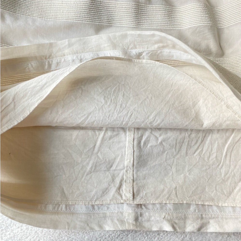 J. Crew Rugby Stripe Ginny Ivory Dress sz 0 - Picture 9 of 16